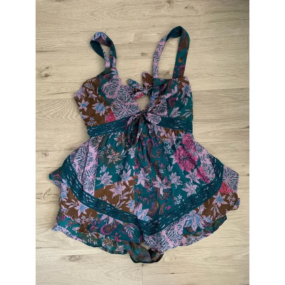 Free People Bali Oletta Romper Size M - Picture 7 of 7